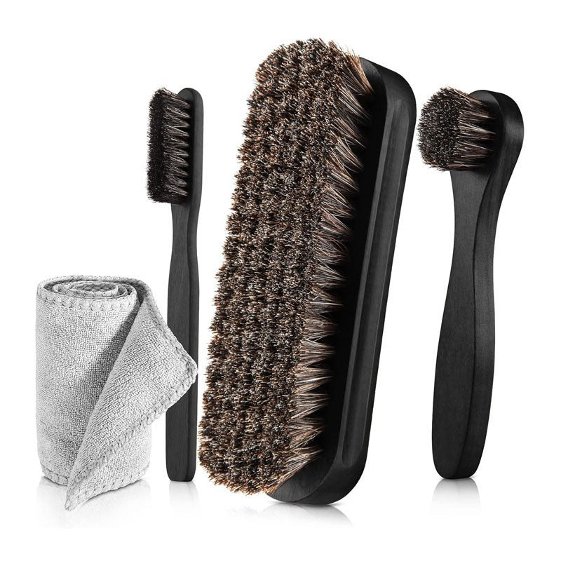 Pferdehaarbürste zur Leder- & Autoreinigung