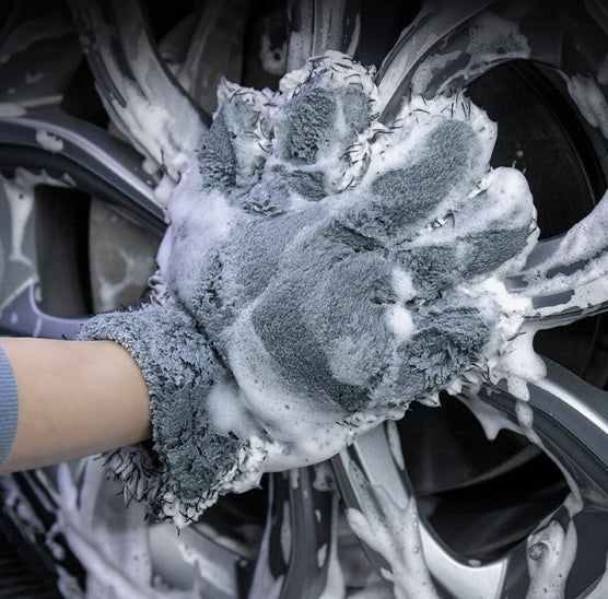 Plüsch-Auto-Waschhandschuh – Multifunktionales Reinigungszubehör