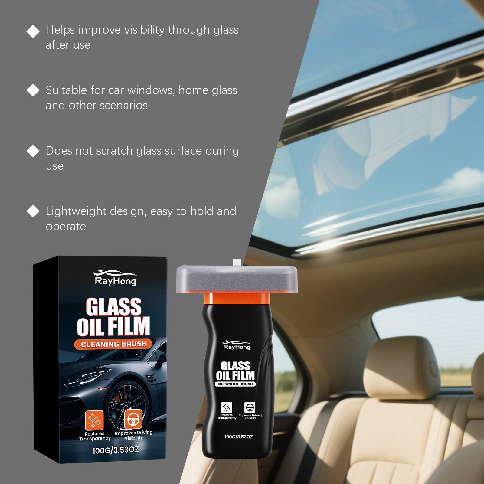 Autoglas-Ölfilm-Reinigungsbürste