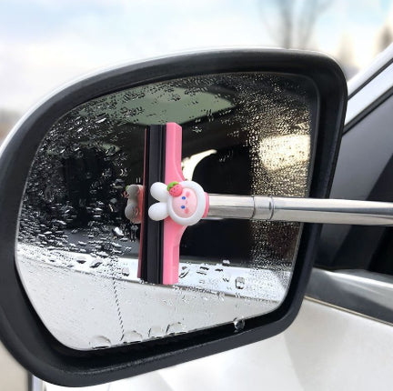 Ausziehbarer Auto-Rückspiegelwischer – tragbarer Regen- und Glasreiniger