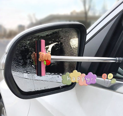 Ausziehbarer Auto-Rückspiegelwischer – tragbarer Regen- und Glasreiniger