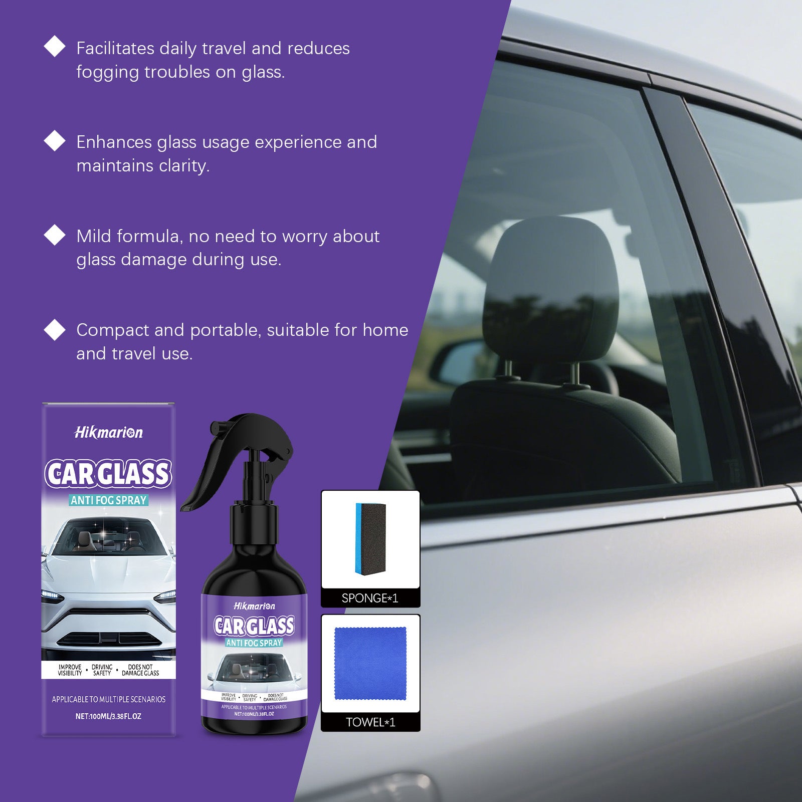 Anti-Beschlag-Spray fürs Auto