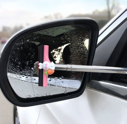 Ausziehbarer Auto-Rückspiegelwischer – tragbarer Regen- und Glasreiniger